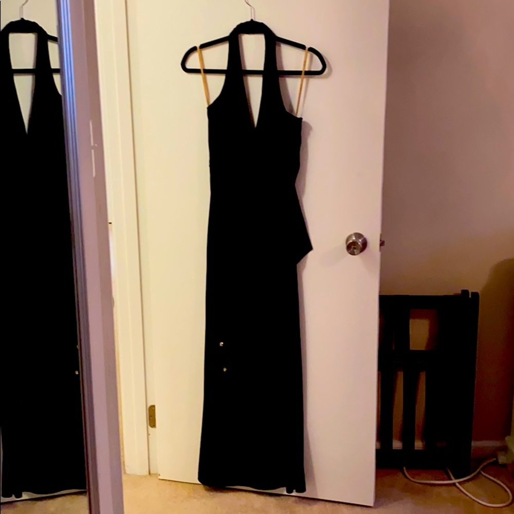 Black BCBG everything gown